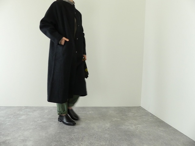 早期予約・新じゃが evam eva エヴァム エヴァpress wool long coat