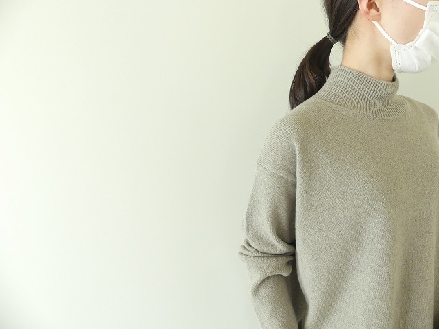 evam eva(エヴァムエヴァ) wool sable turtleneck(E223K194) | SPACE MOO