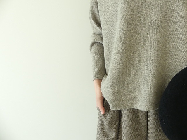 evam eva(エヴァムエヴァ) wool sable turtleneck(E223K194) | SPACE MOO