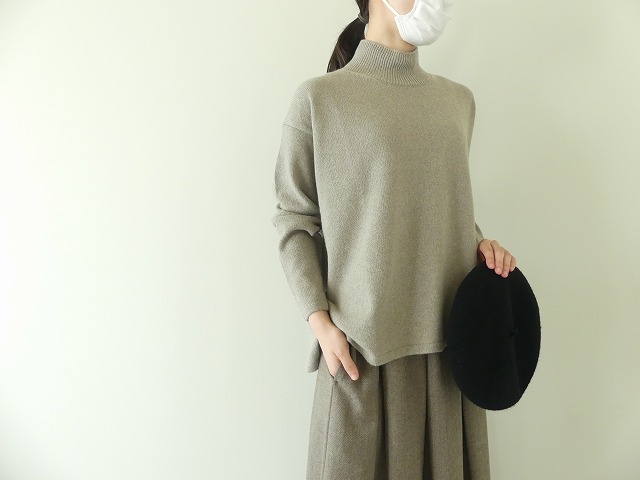 evam eva(エヴァムエヴァ) wool sable turtleneck(E223K194) | SPACE MOO