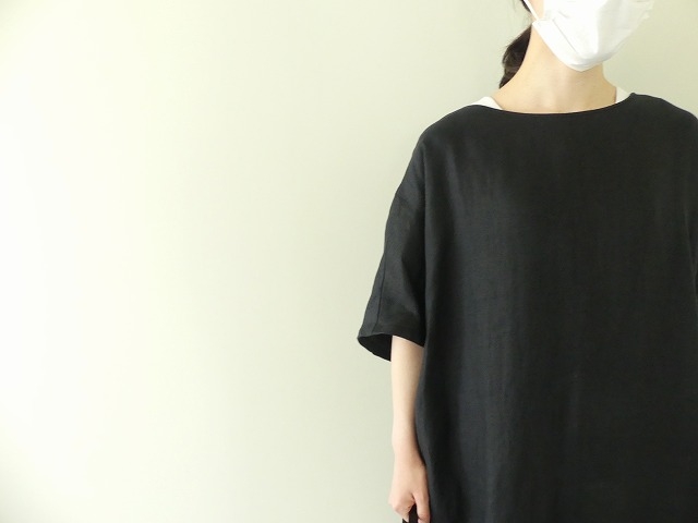 evam eva vie (エヴァムエヴァヴィー) linen dolman one-piece