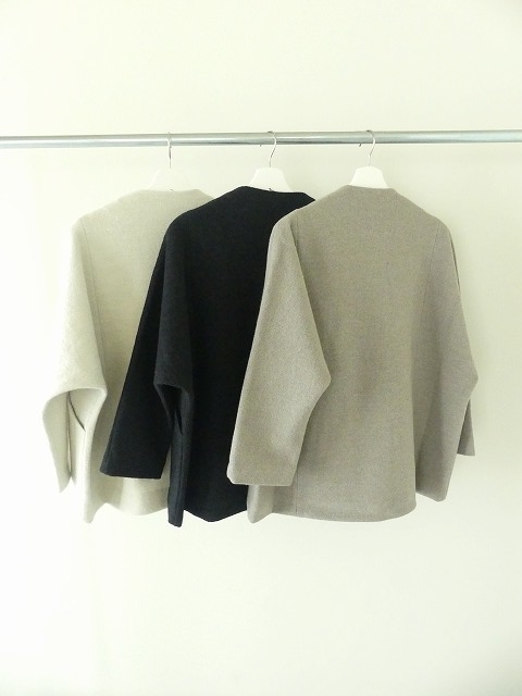 evam eva(エヴァムエヴァ) press wool short coatの商品画像10