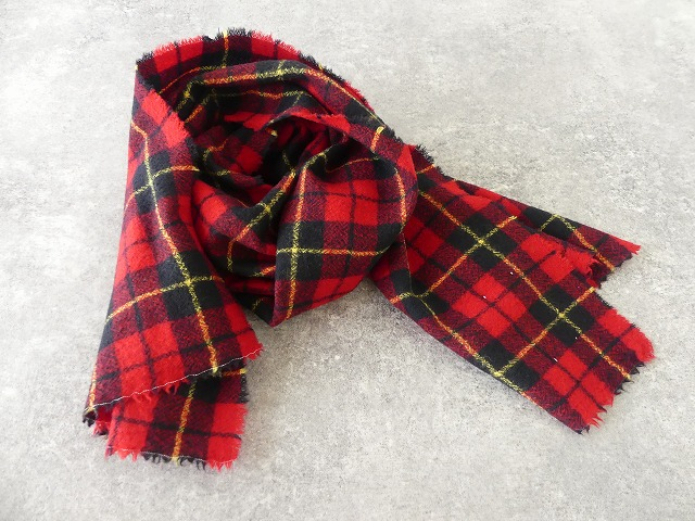 R&D.M(オールドマンズテーラー)  WOOL TARTAN CHECK MUFFLERの商品画像7