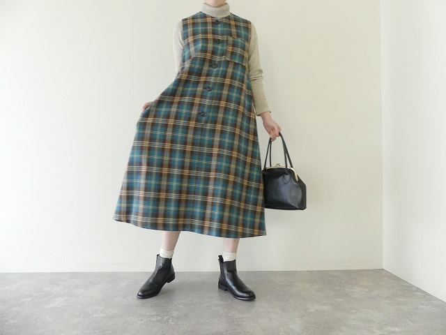 SARAHWEAR(サラウェア) Worted Tartan sleeveless Dressの商品画像7