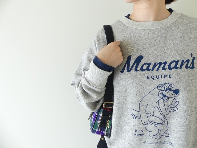 SOUFFLE 裏微起毛プリントスウェットプルオーバー　Mamansの商品画像1