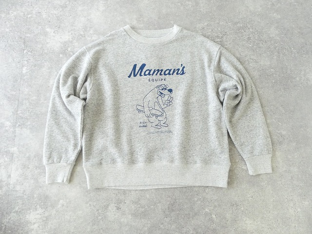 SOUFFLE 裏微起毛プリントスウェットプルオーバー　Mamansの商品画像11