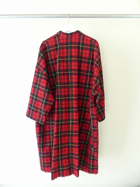 R&D.M(オールドマンズテーラー) WOOL TARTAN CHECK OPEN COLLAR WORK COATの商品画像12