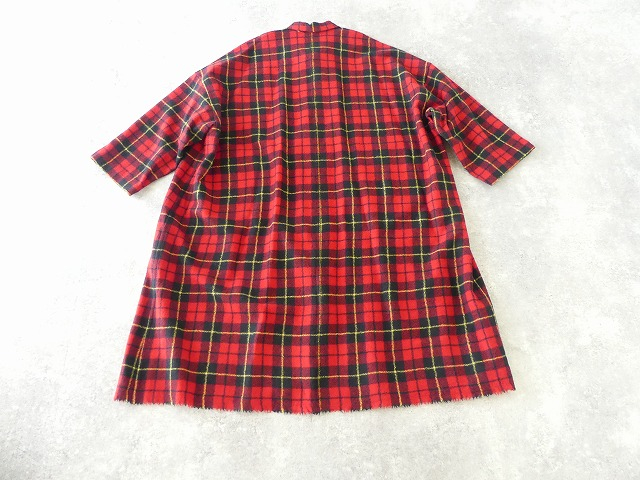 R&D.M(オールドマンズテーラー) WOOL TARTAN CHECK OPEN COLLAR WORK COATの商品画像13