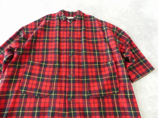 R&D.M(オールドマンズテーラー) WOOL TARTAN CHECK OPEN COLLAR WORK COATの商品画像25