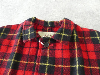 R&D.M(オールドマンズテーラー) WOOL TARTAN CHECK OPEN COLLAR WORK COATの商品画像26