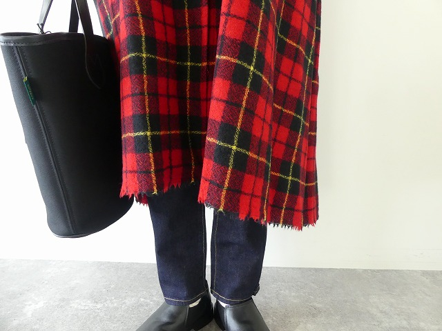 R&D.M(オールドマンズテーラー) WOOL TARTAN CHECK OPEN COLLAR WORK COATの商品画像6