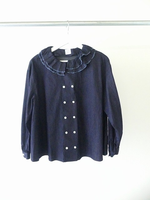 bulle de savon(ビュルデサボン) 5.5oz denim bebe プルオーバーの商品画像2