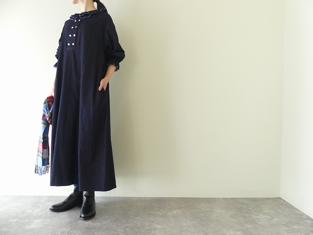 bulle de savon(ビュルデサボン) 5.5oz denim bebe ワンピースの商品画像10