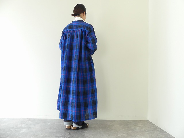 ichiAntiquite's(イチアンティークス) LINEN TARTAN DRESSの商品画像4