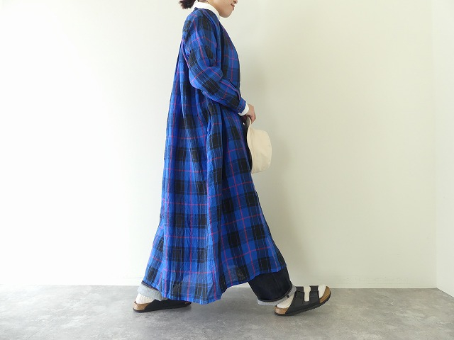 ichiAntiquite's(イチアンティークス) LINEN TARTAN DRESSの商品画像5