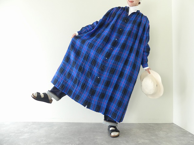 ichiAntiquite's(イチアンティークス) LINEN TARTAN DRESSの商品画像8