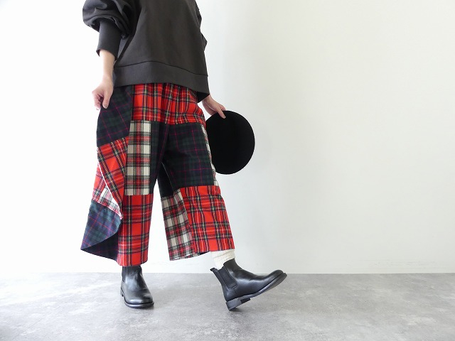 I am I in fact(アイアムアイ インファクト) TARTAN CHECK patchwork パンツの商品画像5