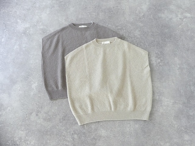 evam eva(エヴァムエヴァ) moss stitch vestの商品画像12