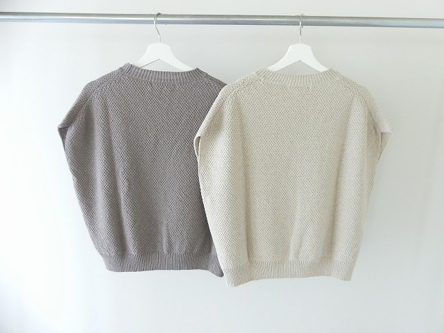 evam eva(エヴァムエヴァ) moss stitch vestの商品画像15