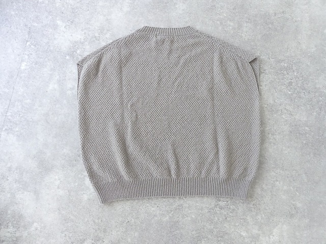 evam eva(エヴァムエヴァ) moss stitch vestの商品画像17