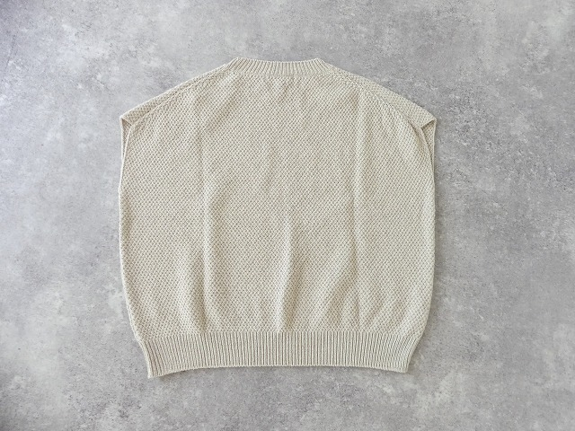 evam eva(エヴァムエヴァ) moss stitch vestの商品画像18