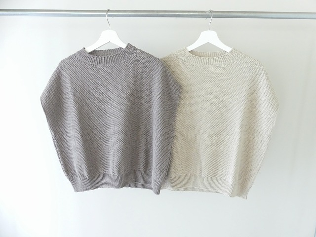 evam eva(エヴァムエヴァ) moss stitch vestの商品画像2