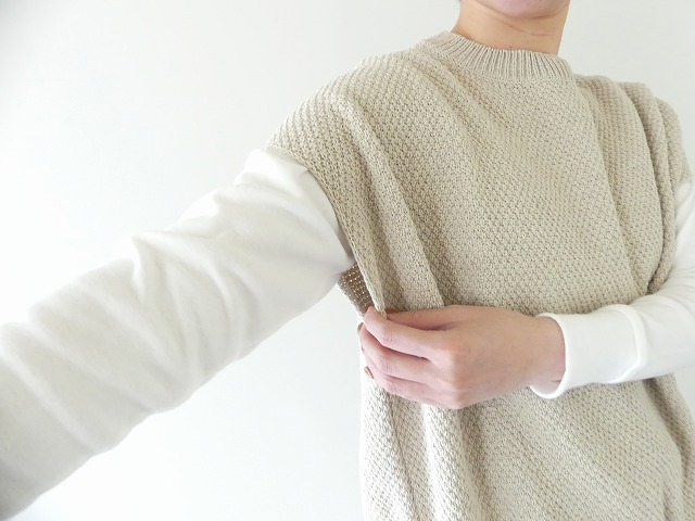 evam eva(エヴァムエヴァ) moss stitch vestの商品画像5