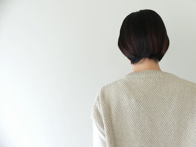 evam eva(エヴァムエヴァ) moss stitch vestの商品画像7