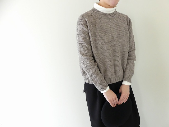 evam eva(エヴァムエヴァ) moss stitch pulloverの商品画像1