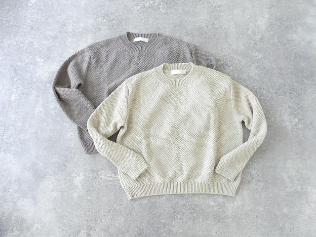 evam eva(エヴァムエヴァ) moss stitch pulloverの商品画像10