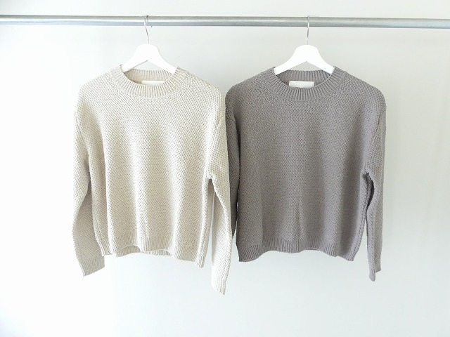 evam eva(エヴァムエヴァ) moss stitch pulloverの商品画像2