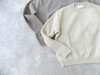 evam eva(エヴァムエヴァ) moss stitch pulloverの商品画像23