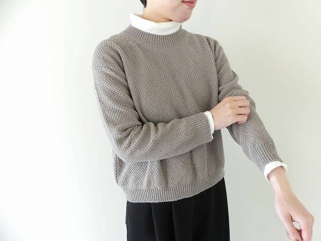 evam eva(エヴァムエヴァ) moss stitch pulloverの商品画像7