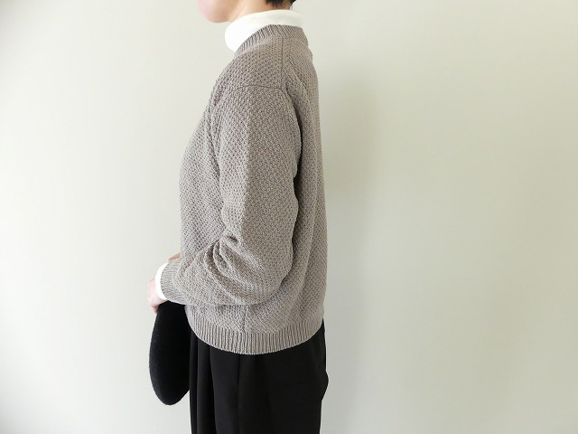 evam eva(エヴァムエヴァ) moss stitch pulloverの商品画像8