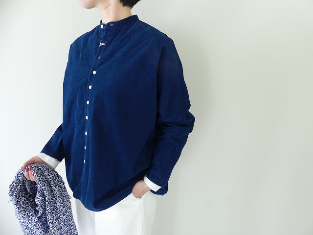 R&D.M(オールドマンズテーラー) INDIGO LIGHT CORDUROY BUGGY SHIRTの商品画像1