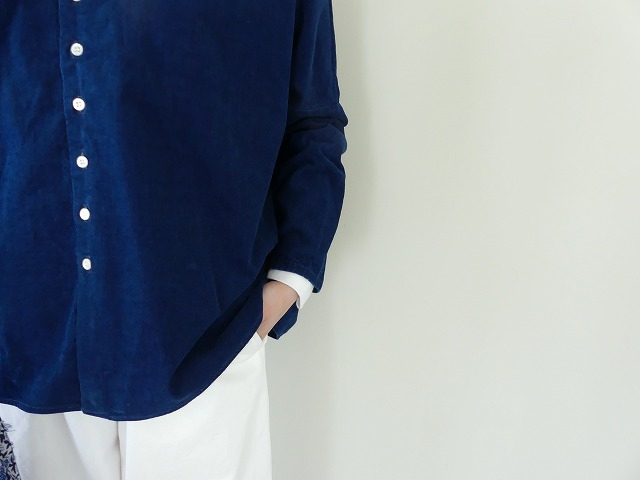 R&D.M(オールドマンズテーラー) INDIGO LIGHT CORDUROY BUGGY SHIRTの商品画像4