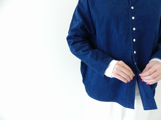 R&D.M(オールドマンズテーラー) INDIGO LIGHT CORDUROY BUGGY SHIRTの商品画像7