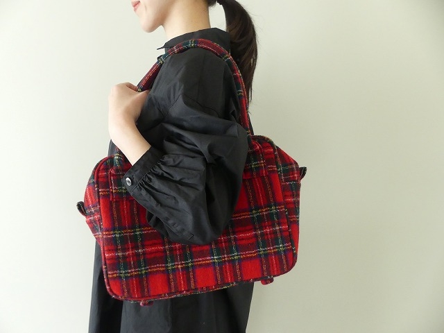 R&D.M(オールドマンズテーラー) WOOL TARTAN CHECK BOSTON BAGの商品画像6