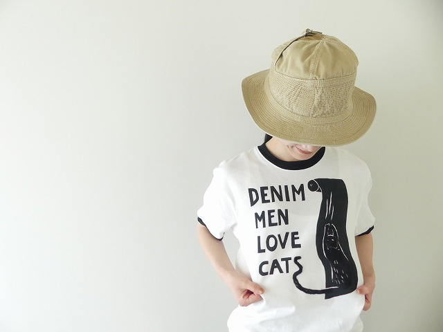 KAPITAL(キャピタル) 天竺リンガーT DENIM MEN LOVE CATスクラッチプリントの商品画像1