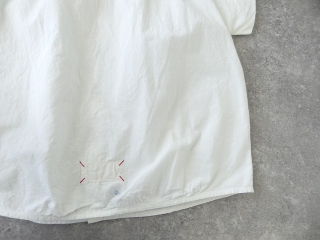 快晴堂(かいせいどう) Girls 水玉ダンガリーのインディゴとホワイト　丸衿半袖シャツの商品画像34