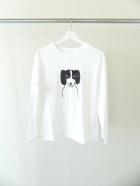 grin(グリン) エーゲ海　犬　カレリアンベアドッグプリント長袖Tシャツの商品画像3