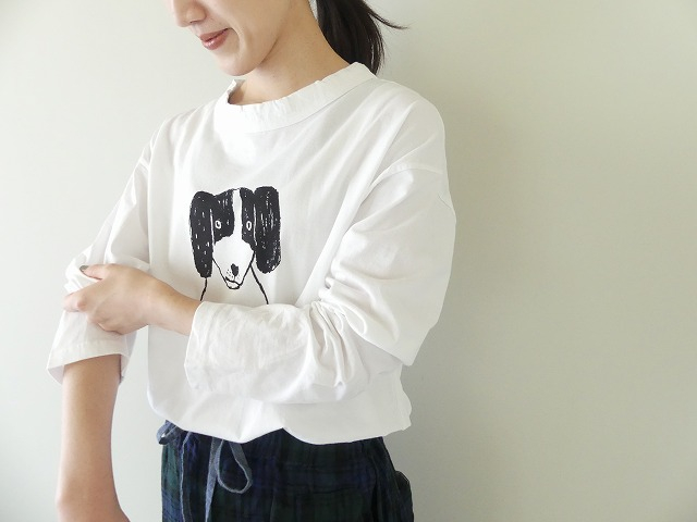 grin(グリン) エーゲ海　犬　カレリアンベアドッグプリント長袖Tシャツの商品画像6