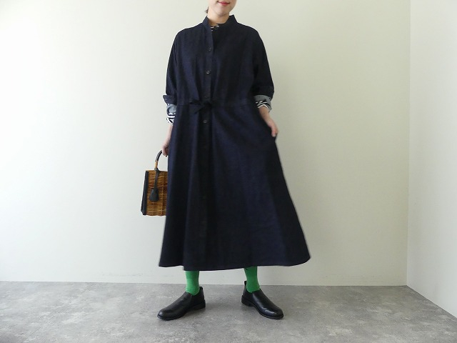 Gown Dress Indigo Denim