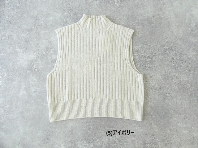 evam eva(エヴァムエヴァ) wool silk vestの商品画像13