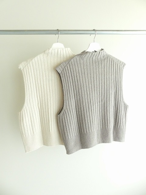 evam eva(エヴァムエヴァ) wool silk vestの商品画像14