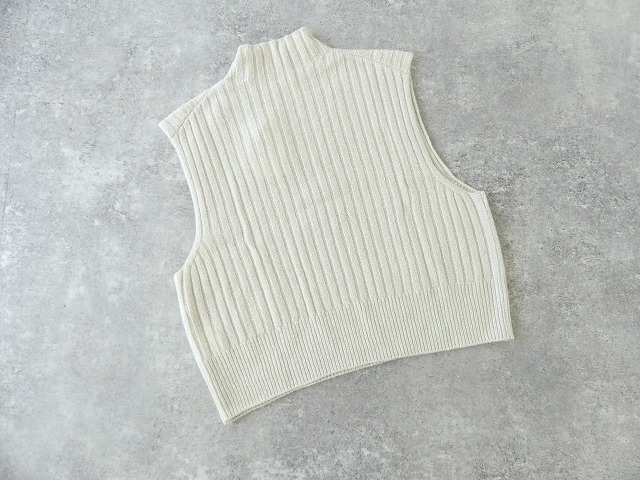 evam eva(エヴァムエヴァ) wool silk vestの商品画像16