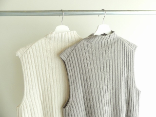 evam eva(エヴァムエヴァ) wool silk vestの商品画像23