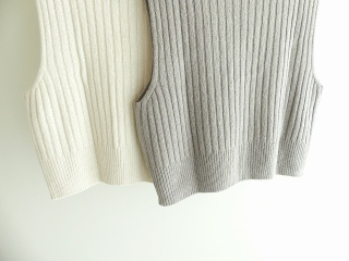 evam eva(エヴァムエヴァ) wool silk vestの商品画像24