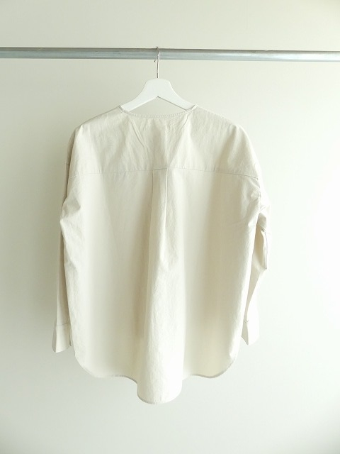 evam eva(エヴァムエヴァ) cotton no collar shirtの商品画像12