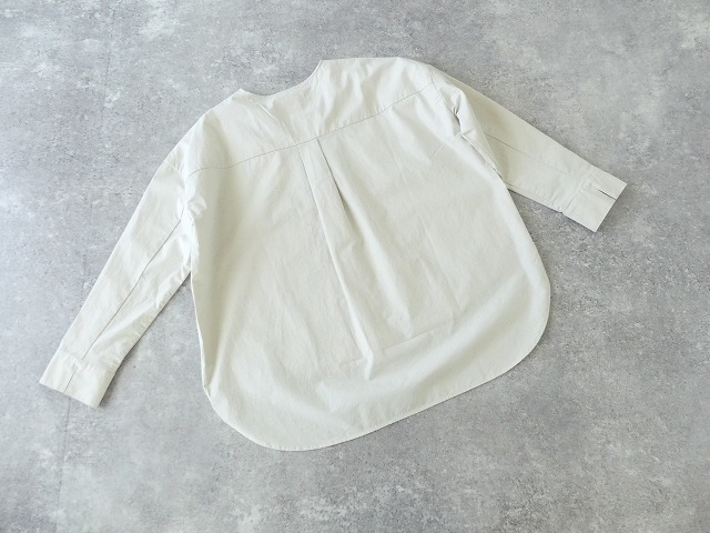 evam eva(エヴァムエヴァ) cotton no collar shirtの商品画像13